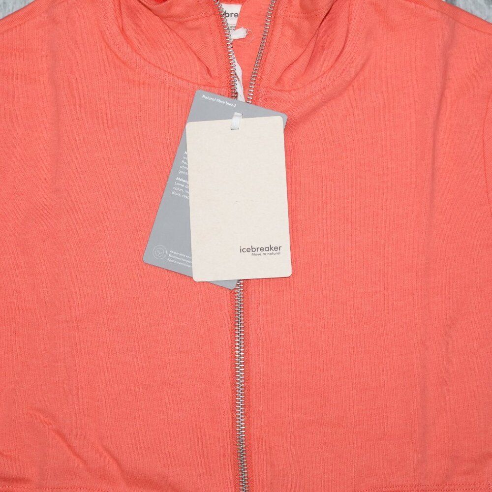 NEW Icebreaker Women's Central Classic Long Sleeve Zip Hoodie - Picture 4 of 9